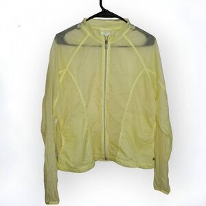 Adidas NEO Neon Yellow Lightweight Full Zip Jacket